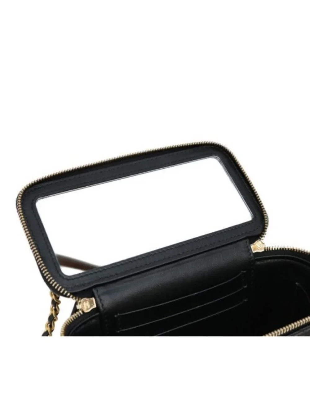 Chanel Black Lamb Gold Top Handle 2-Way
